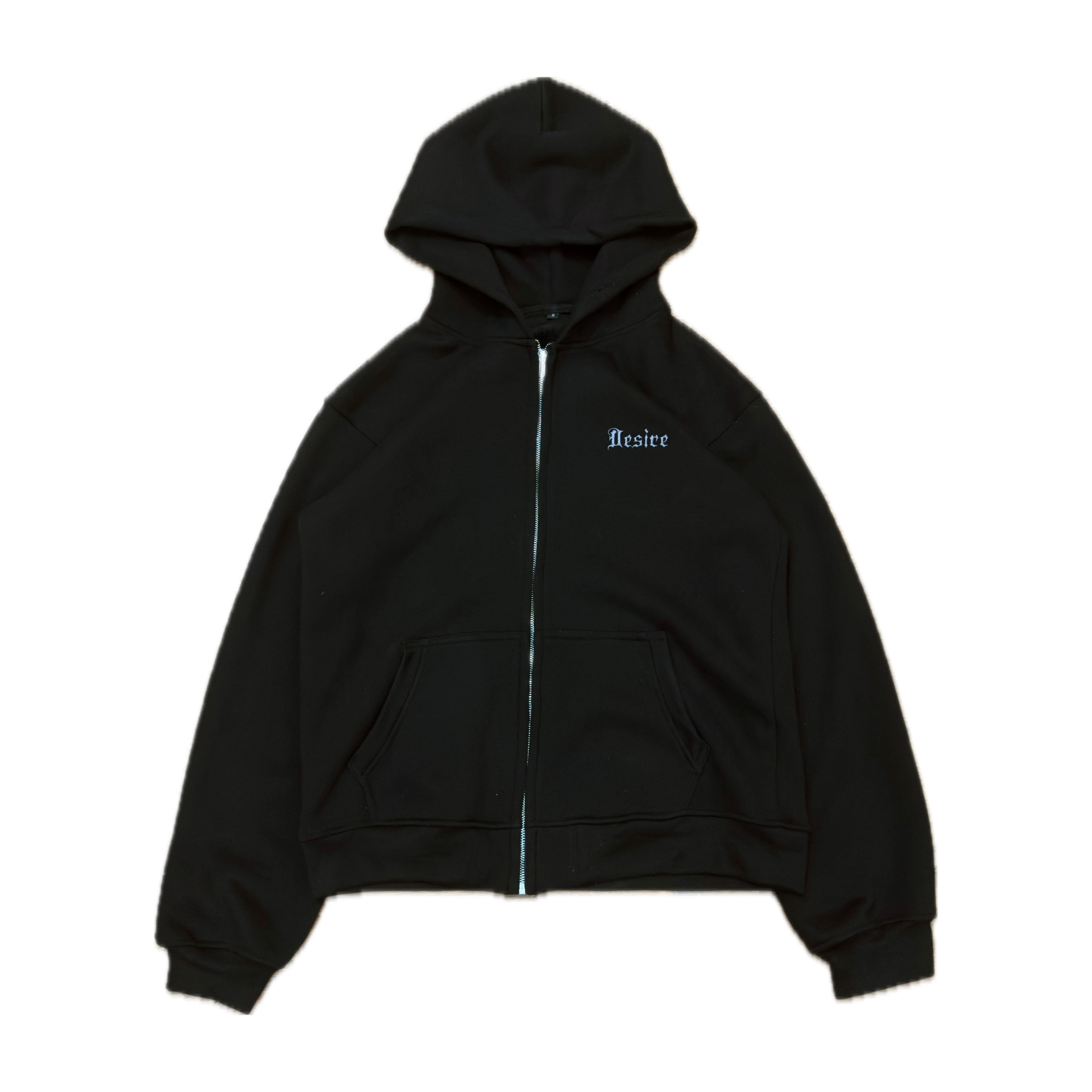 Obsidian Black Metal Zipper